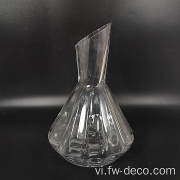 tay thổi trong suốt trong suốt miệng của rượu vang thủy tinh Decanter